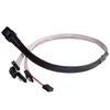 „SilverStone SST-CPS03 Mini-SAS“ į SATA kabelis, 50 cm