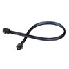 „SilverStone SST-CPS04 Mini SAS 36 kontaktų kabelis - 50 cm“