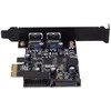 SilverStone BA504 SST-EC04-E PCIe plokštė, skirta 2 vidinėms/išorinėms USB 3.0 jungtims