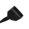 SilverStone sistemos laidas Vidinis 19 kontaktų USB 3.0 į USB 2.0 adapterio laidas 8 kontaktų, 19 kontaktų, 0,1 m, Juodas