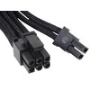 SilverStone PP06B-PCIE55 - PCI-E 8pin(6+2) - Male/Male - 0.55 m - Juodas