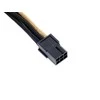 SilverStone 6-Pin-PCIe to 6-Pin-PCIe Cable 250mm - juodos spalvos/aukso spalvos
