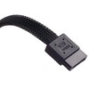 SilverStone SATA III Kabelis 50cm - sleeved juodas