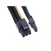 SilverStone PCIE 8 kontaktų – PCIE 8 kontaktų, 0,25 m, auksinis (SST-PP07- PCIBG)