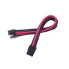 SilverStone PCIe-8-Pin to PCIe-6+2-Pin Cable, 250mm - juodos spalvos/raudonos spalvos