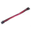 SilverStone PCIe-8-Pin to PCIe-6+2-Pin Cable, 250mm - juodos spalvos/raudonos spalvos