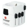 Kelioninis tinklo adapteris 230V 7A PRO kištukai AU/CN/UK/US/IT - lizdas EU SKROSS