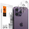 Spigen Optik. TR Camera Protector Camera tempered glass (2 vnt) iPhone 14 Pro / 14 Pro Max juodos spalvos