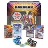 Spin Master Bakugan Baku-Tin dėžutės skardos indas saugykla + 2 figūrėlės ir Sectanoid kortelės