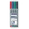 Staedtler LUMOKOLUMAS Flamaster saul-wall OHP M, 4 spalvos dėžutėje (STA018)