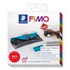 Fimo Leather Effect rinkinys: 4x25g maselės + priedai