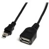 USB kabelis StarTech USB-A - miniUSB 0, 9 m juodasis (USBMUSBFM1)