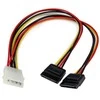 "StarTech Molex" - SATA x2, 0,3 m, daugiaspalvis (PYO2LP4SATA)