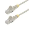 StarTech STARTECH.COM 1,5m Cat6-Kabelis - Schlankes Cat6-Patchkabel - Grau - Snagless-RJ45-Steckverbinder - LSZH - 28 AWG Kupferdraht