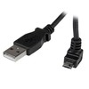 USB kabelis StarTech USB-A - mikroUSB 1 m juodasis (USBUB1MU)