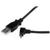 USB kabelis StarTech USB-A - mikroUSB 1 m juodasis (USBUB1MU)