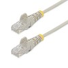 StarTech STARTECH.COM 2.5m Cat6-Kabelis - Schlankes Cat6-Patchkabel - GraU - Snagless- RJ45 - Steckverbing - LSZH - 28 AWG Kupferdraht