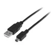 Kabelis Micro USB Startech USB2HABM2M USB A Mini USB B Juodas