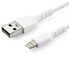 USB kabelis StarTech USB-A - Žaibas 2 m Baltas (RUSBLTMM2M)