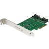 „StarTech PCIE 3.0 x4“ valdiklis - 2x M.2 B- raktas + M.2 M- raktas (PEXM2SAT32N1)