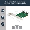 „StarTech PCIE 3.0 x4“ valdiklis - 2x M.2 B- raktas + M.2 M- raktas (PEXM2SAT32N1)