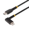 USB kabelis StarTech USB-C - Žaibas 1 m Juodas (RUSB2CLTM1MR)