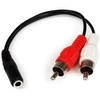 Garso kabelio lizdas į RCA Startech MUMFRCA Juodas 0,15 m