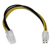 „StarTech ATX / EPS 4-pin“ - ATX / EPS 4-pin, 0,2 m, geltonas (ATXP4EXT)
