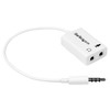 AV adapteris „StarTech Jack 3.5mm“ - 3.5mm lizdas x2, baltas (MUYHMFFADW)