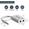 AV adapteris „StarTech Jack 3.5mm“ - 3.5mm lizdas x2, baltas (MUYHMFFADW)