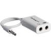 AV adapteris „StarTech Jack 3.5mm“ - 3.5mm lizdas x2, baltas (MUYHMFFADW)
