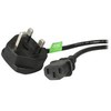 Maitinimo kabelis StarTech StarTech BS13U-1M-POWER-LEAD maitinimo kabelis juodas BS 1363 C13 skydelis