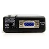 Adapteris AV StarTech Composite Video - S-Video - D-Sub (VGA) juodas (VID2VGATV2)