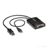 Adapteris AV StarTech DVI-D – DisplayPort + USB-A laidas (DP2DVID2)