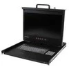 StarTech.com Rack KVM konsolė HD 1080p - JAV klaviatūra (QWERTY), vieno prievado VGA KVM su 17 colių LCD monitoriumi - 1U LCD KVM konsolės stalčius su kabeliais - USB palaikymas - 50 000 MTBF (RKCONS17HD) - KVM konsolė su KVM jungikliu - 1 prievadas - USB - 43,9 cm (