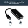 StarTech.com CDP2HD USB ekrano adapteris 3840 x 2160 pikseliai Juoda
