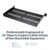 StarTech Exell 19" 1U Juodas (CABŞELFV1U)