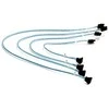 Supermicro 4 x Round SATA cable 0.56 m Juodas, Mėlyna, Baltas