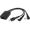 TARGUS 3-WAY DC CHARGING HYDRA CABLE 3 PIN Juodas