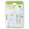 TECHLY 029150 Techly Compact USB 2.0 Smart kortelių skaitytuvas, rašiklis baltas