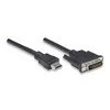 Techly Techniškai 1.8m HDMI - DVI-D M/M 1,8m Juoda