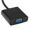 Techly Techniškai HDMI - VGA+3.5mm+Micro USB B M/F Juoda