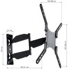 Laikiklis Techly sieninis LCD televizorius 23"-55" FullMotion, max 30kg, juodas