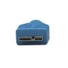 Intracom Techly 1.0m USB 3.0/Micro-B USB 3.0 USB kabelis 1 m 3.2 Gen 1 (3.1 Gen 1) USB A Micro-USB B Mėlyna