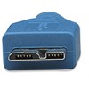 USB kabelis Techly USB-A - mikro B 2 m mėlynasis (ICOC- MUSB3- A-020)