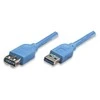 Techly USB laidas USB-A – USB-A 1 m mėlynas (ICOC-U3-AA-10-EX)