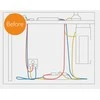 Techly Modulinis kabelio dangtelis stalui, 1,3 m kabelio dangtelis