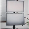 Laikiklis TECHLY 020690 Techly Dvigubas stalas LED/LCD monitoriaus rankena 13-27 2x10kg vertikaliai reguliuojama