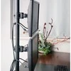 Laikiklis TECHLY 020690 Techly Dvigubas stalas LED/LCD monitoriaus rankena 13-27 2x10kg vertikaliai reguliuojama