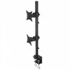 Laikiklis TECHLY 020690 Techly Dvigubas stalas LED/LCD monitoriaus rankena 13-27 2x10kg vertikaliai reguliuojama